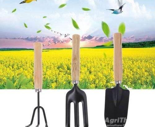 3pcs Spade Fork Shovel Rake Harrow Set